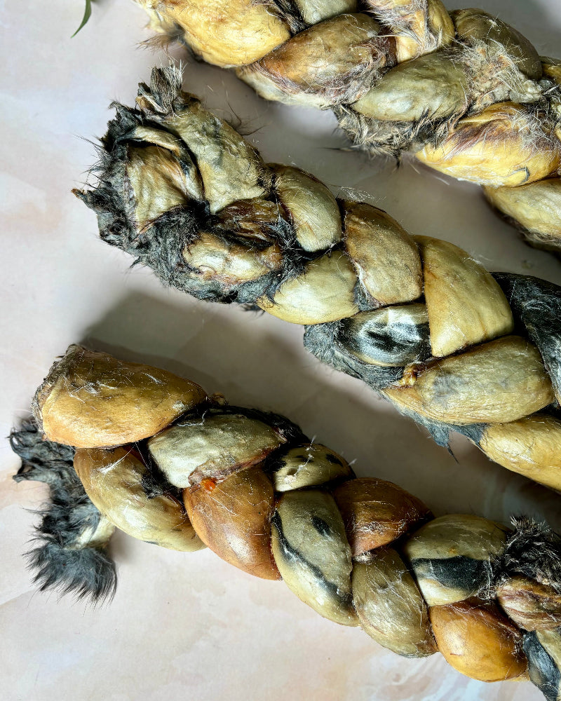 Boneless Rabbit Braid Chews - 9 inch +