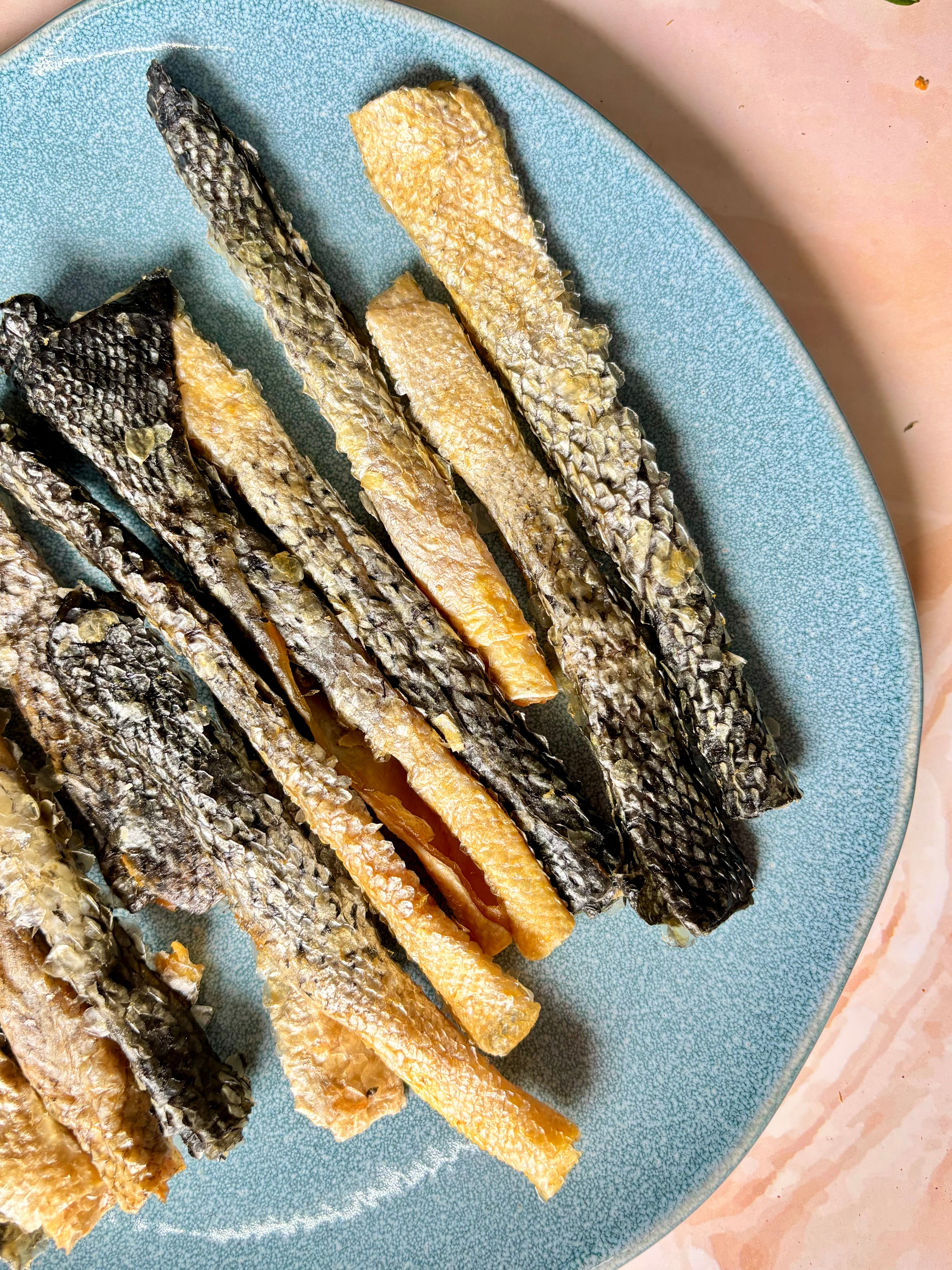 Norwegian Salmon Skin Crisps